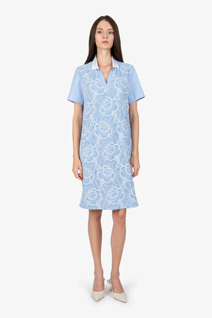 T-Shirt-Kleid mit Polo-Kragen 02