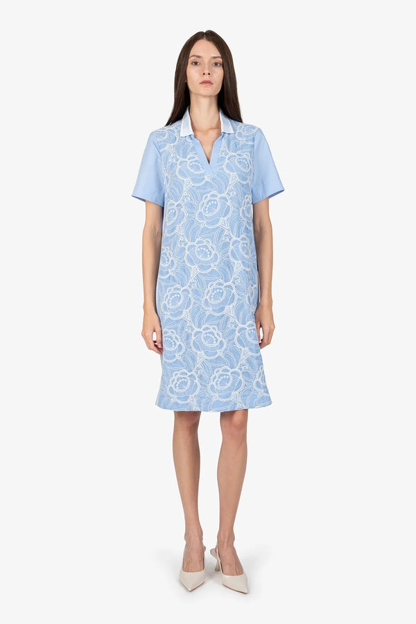 T-Shirt-Kleid mit Polo-Kragen 02