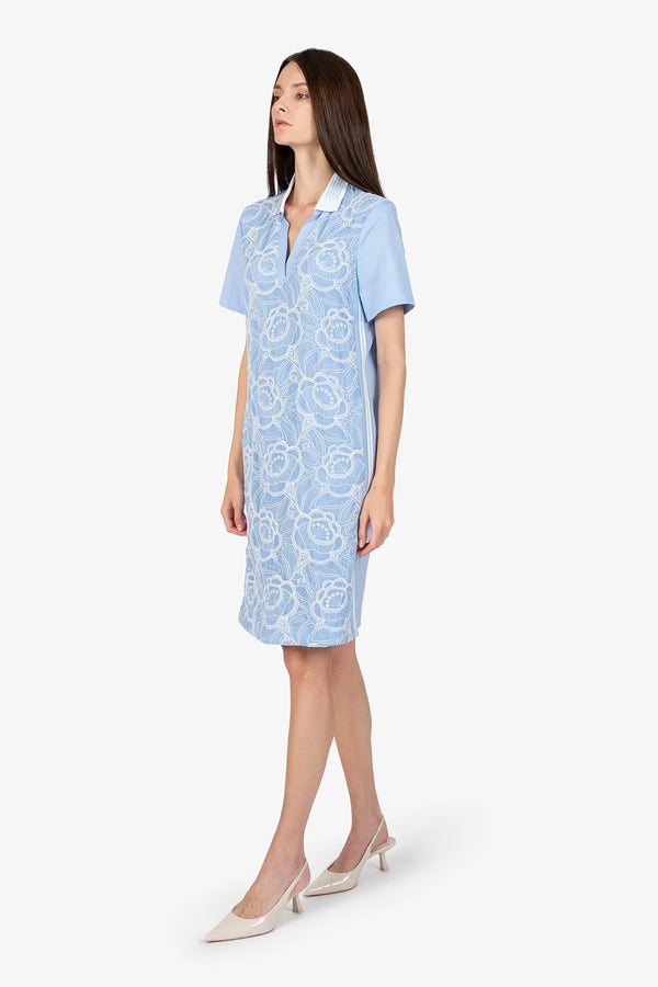 T-Shirt-Kleid mit Polo-Kragen 03