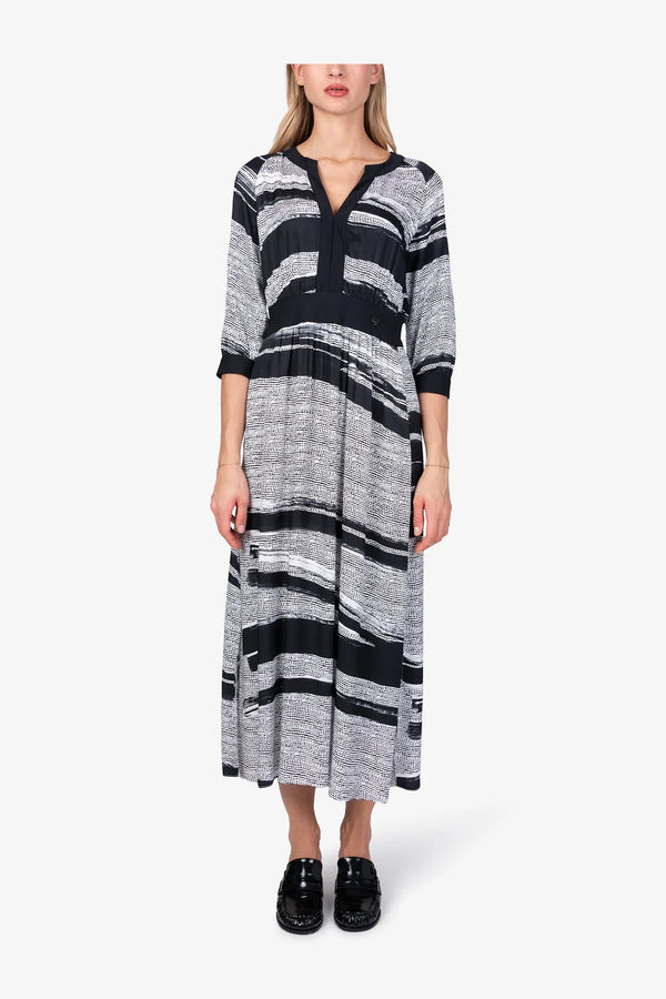 Maxi-Kleid aus fließender Blusen-Qualität 03