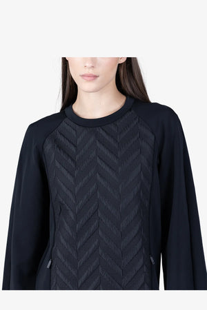 Kleid mit Steppstoff-Einsätzen 06
