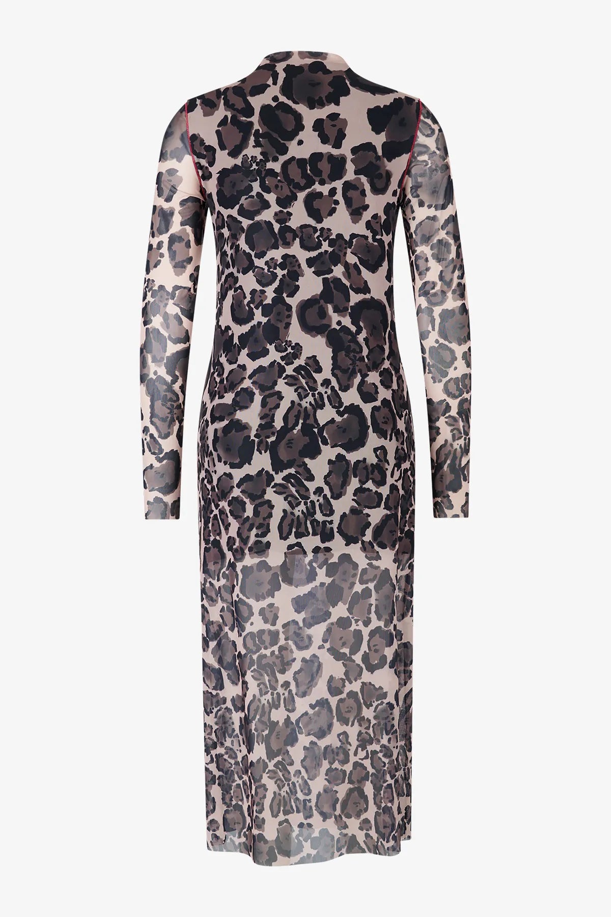 Maxi-Mesh-Kleid im Leo-Print 02