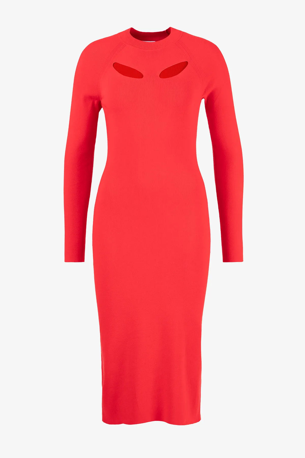 Strick-Midikleid mit Cut-Outs im Ärmel 01