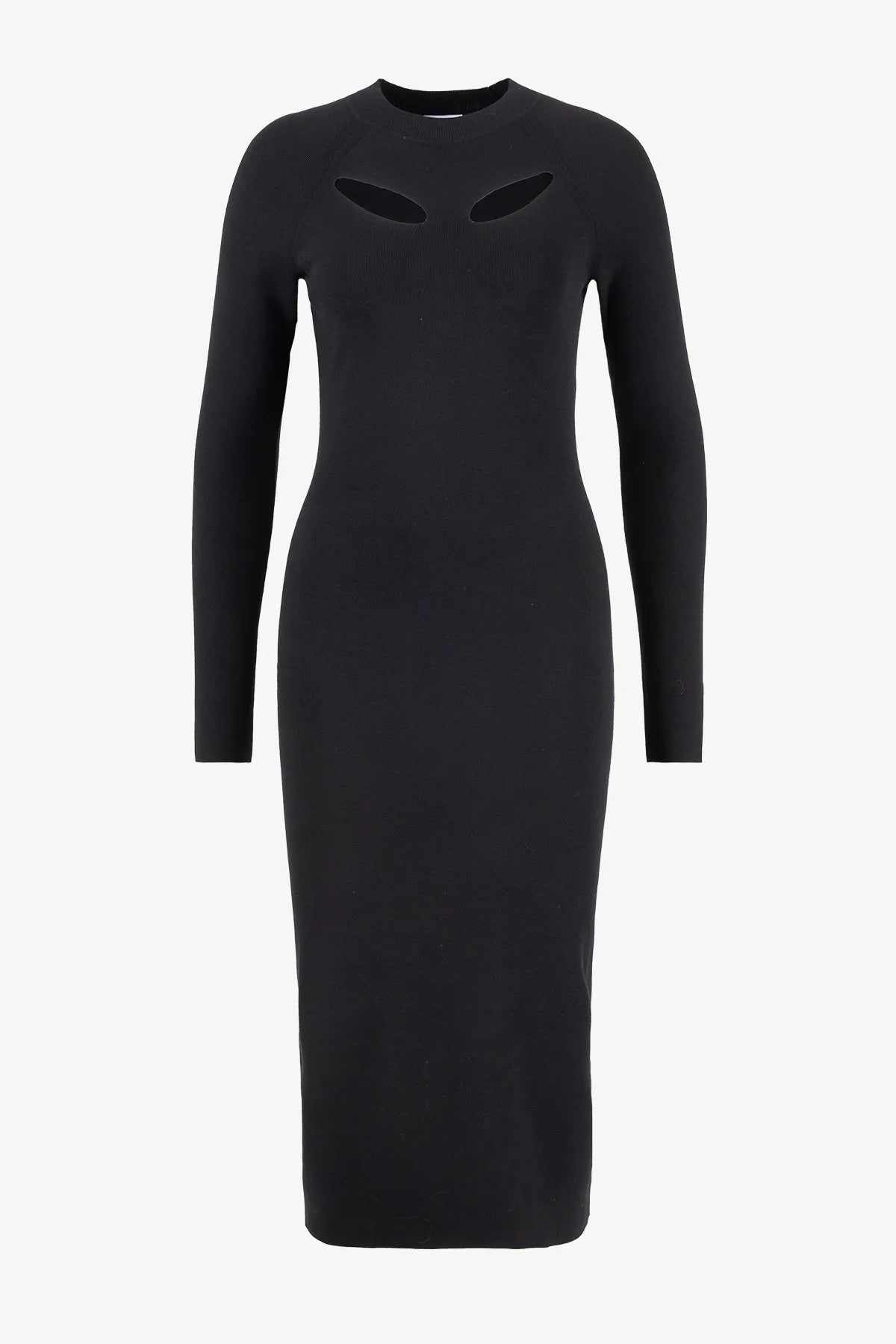 Strick-Midikleid mit Cut-Outs im Ärmel 01