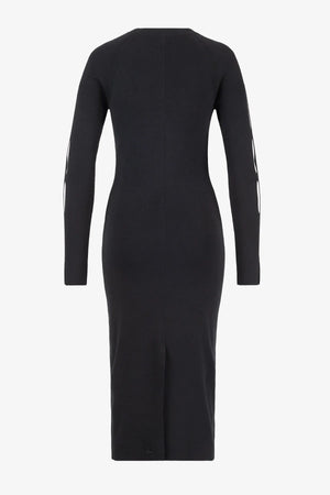Strick-Midikleid mit Cut-Outs im Ärmel 02
