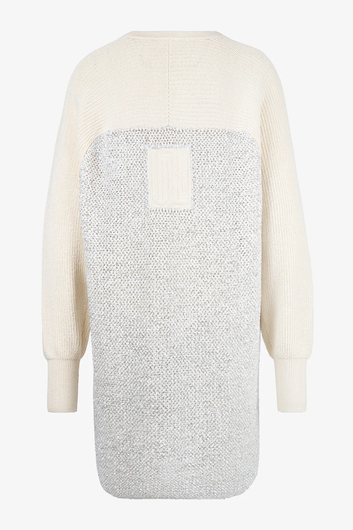 Lässiges Strickkleid mit Pailletten-Garn 02