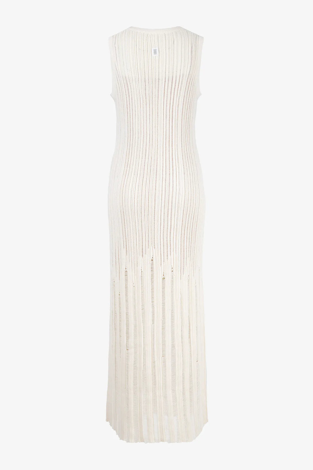 Ärmelloses Strickkleid mit Lochmuster 01
