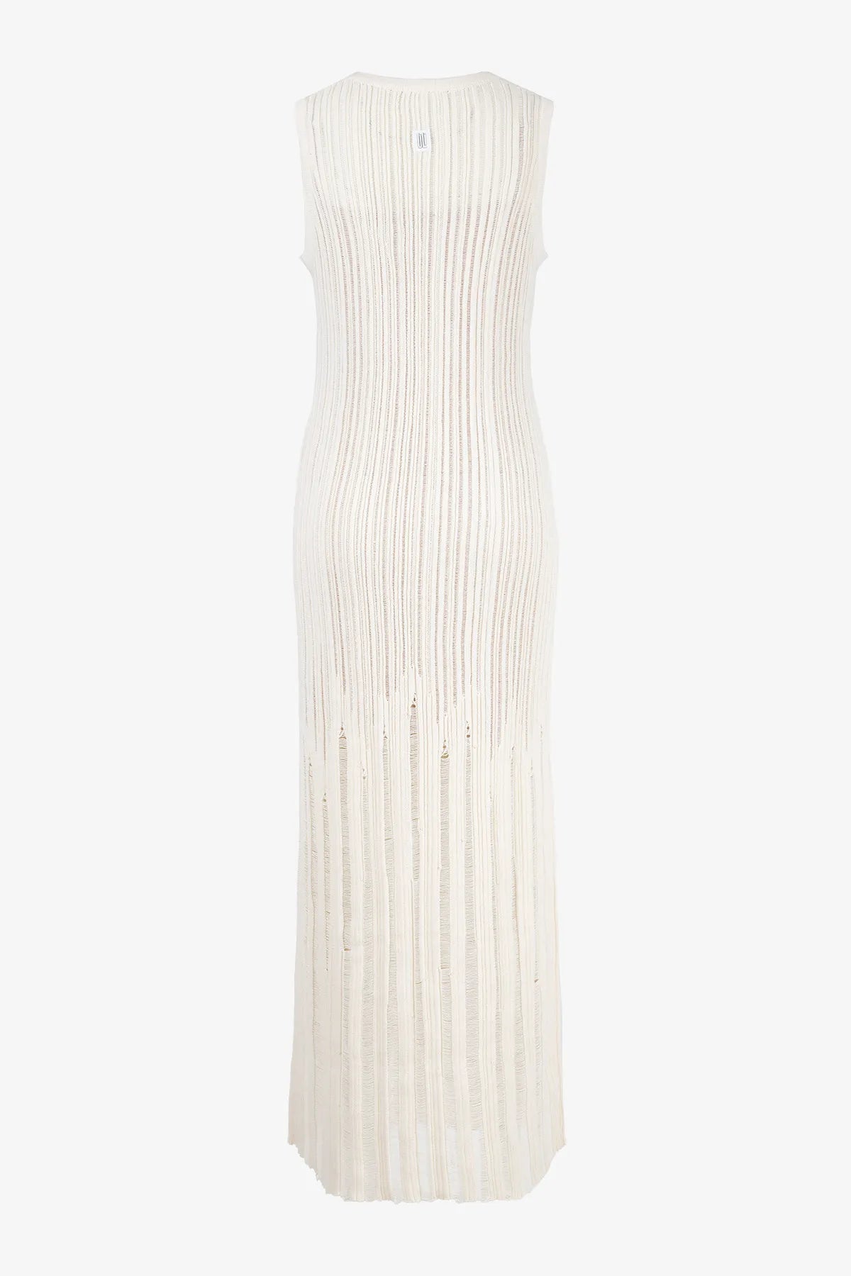 Ärmelloses Strickkleid mit Lochmuster 02