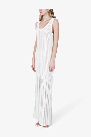 Ärmelloses Strickkleid mit Lochmuster 04