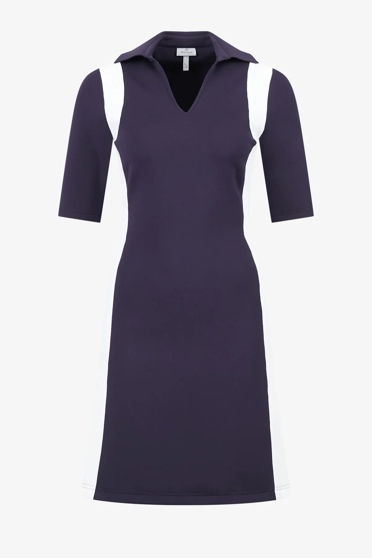Golfkleid mit Kontrasteinsätzen 01