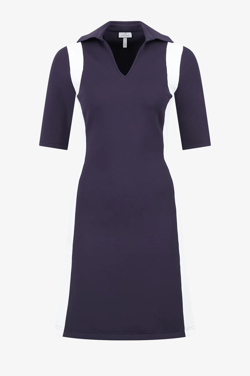 Golfkleid mit Kontrasteinsätzen 01