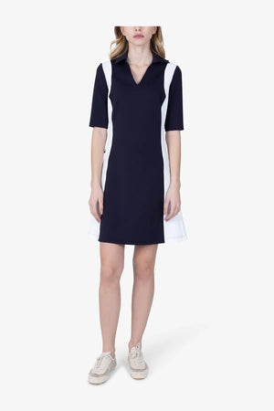 Golfkleid mit Kontrasteinsätzen 03