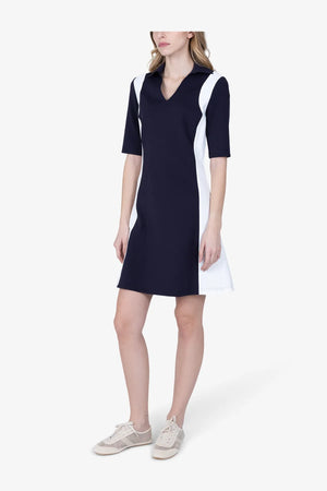 Golfkleid mit Kontrasteinsätzen 04