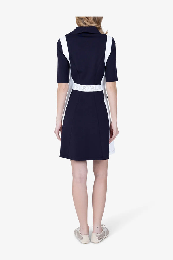 Golfkleid mit Kontrasteinsätzen 05