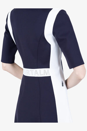 Golfkleid mit Kontrasteinsätzen 06
