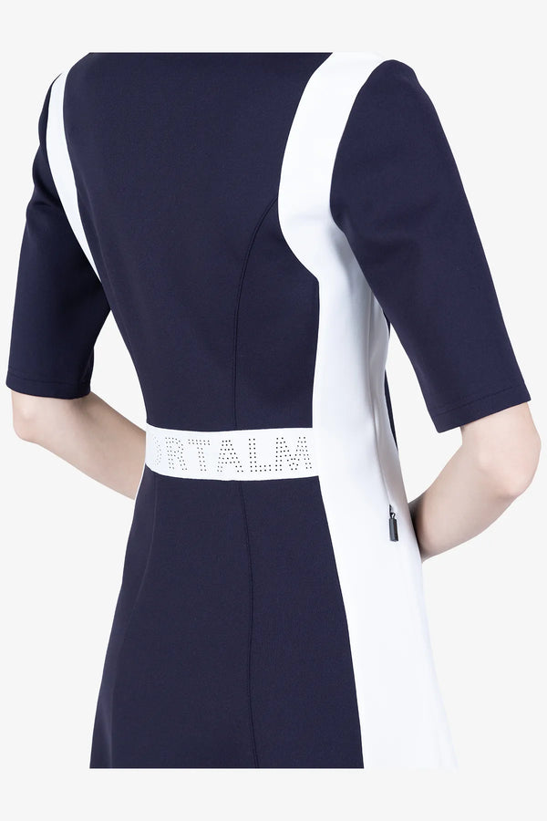 Golfkleid mit Kontrasteinsätzen 06