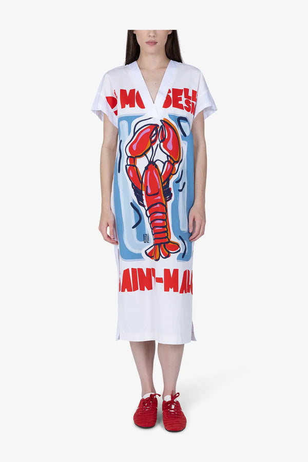 Kleid aus Baumwolle mit Lobster-Print 03
