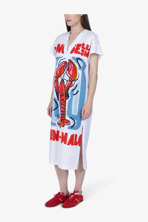 Kleid aus Baumwolle mit Lobster-Print 04