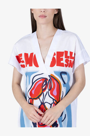 Kleid aus Baumwolle mit Lobster-Print 06