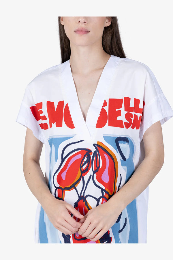 Kleid aus Baumwolle mit Lobster-Print 06