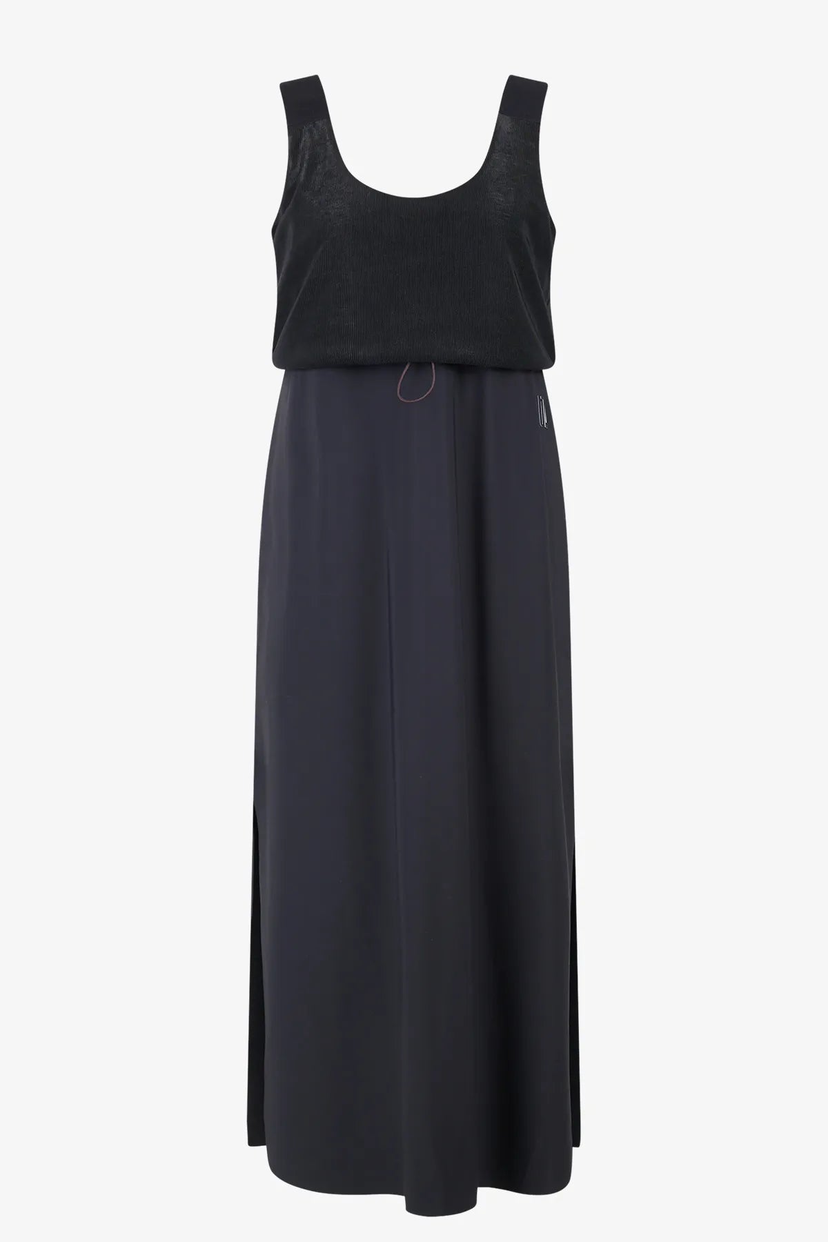 Modernes Empire-Kleid im Materialmix 01
