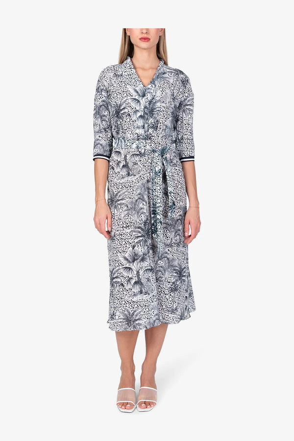 Print-Kleid aus Viskose 03