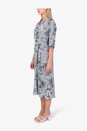 Print-Kleid aus Viskose 04