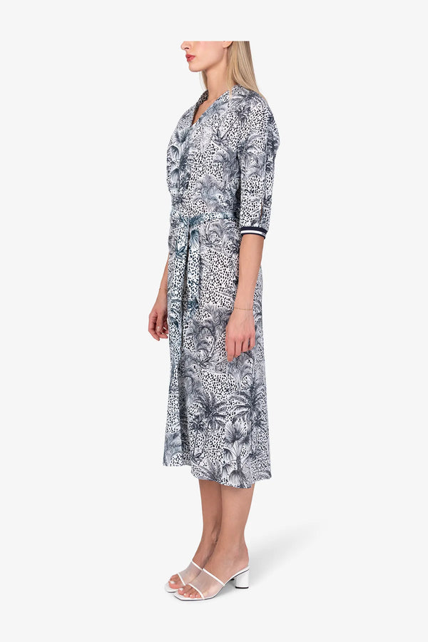 Print-Kleid aus Viskose 04
