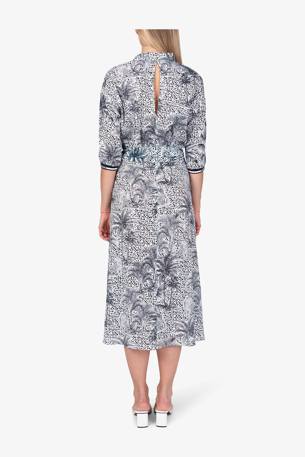 Print-Kleid aus Viskose 05