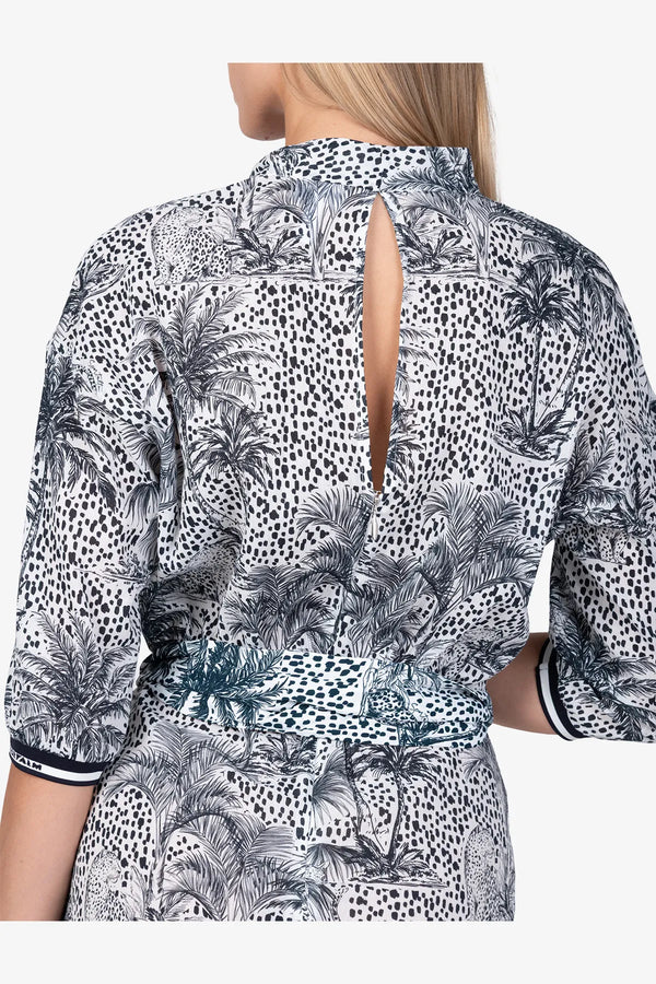 Print-Kleid aus Viskose 06