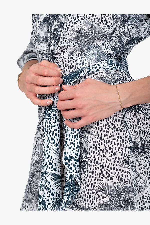 Print-Kleid aus Viskose 07