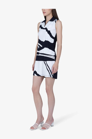 Ärmelloses Golfkleid mit Mountain-Print 04
