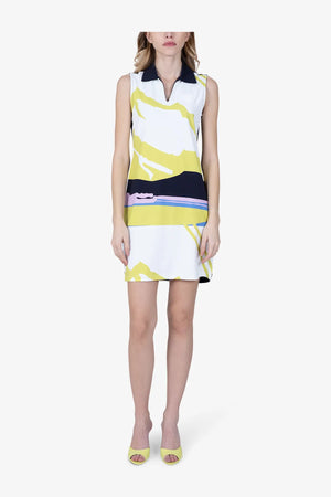 Ärmelloses Golfkleid mit Mountain-Print 03