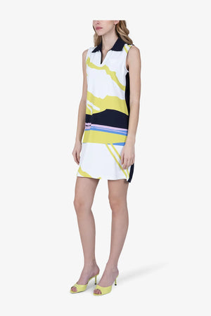Ärmelloses Golfkleid mit Mountain-Print 04