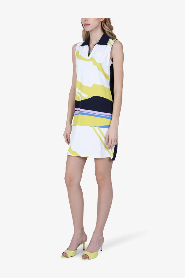 Ärmelloses Golfkleid mit Mountain-Print 04
