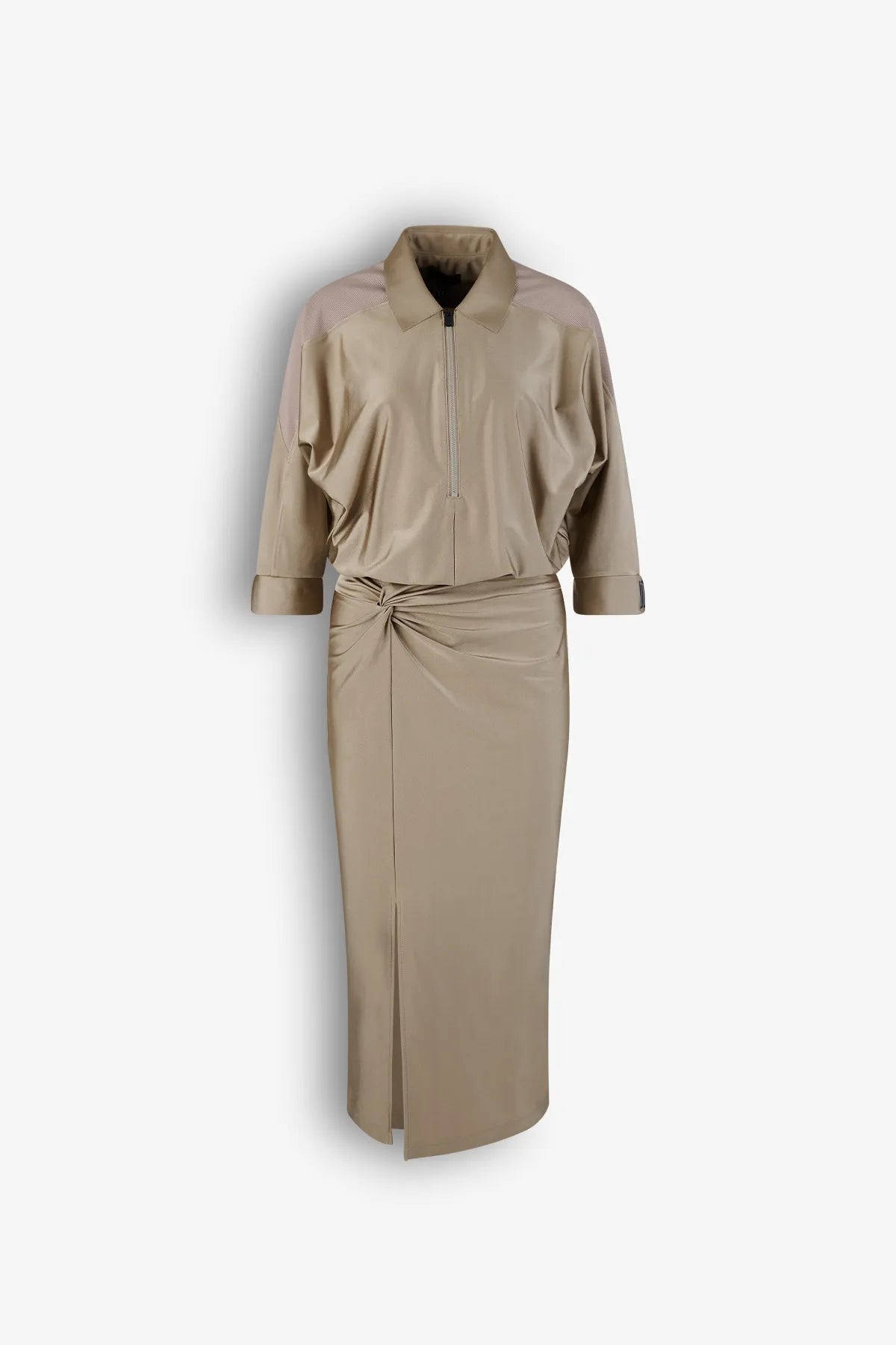 Jerseykleid mit Knotendetail 01
