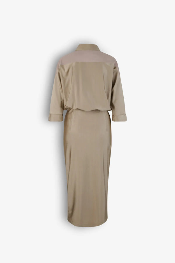 Jerseykleid mit Knotendetail 02