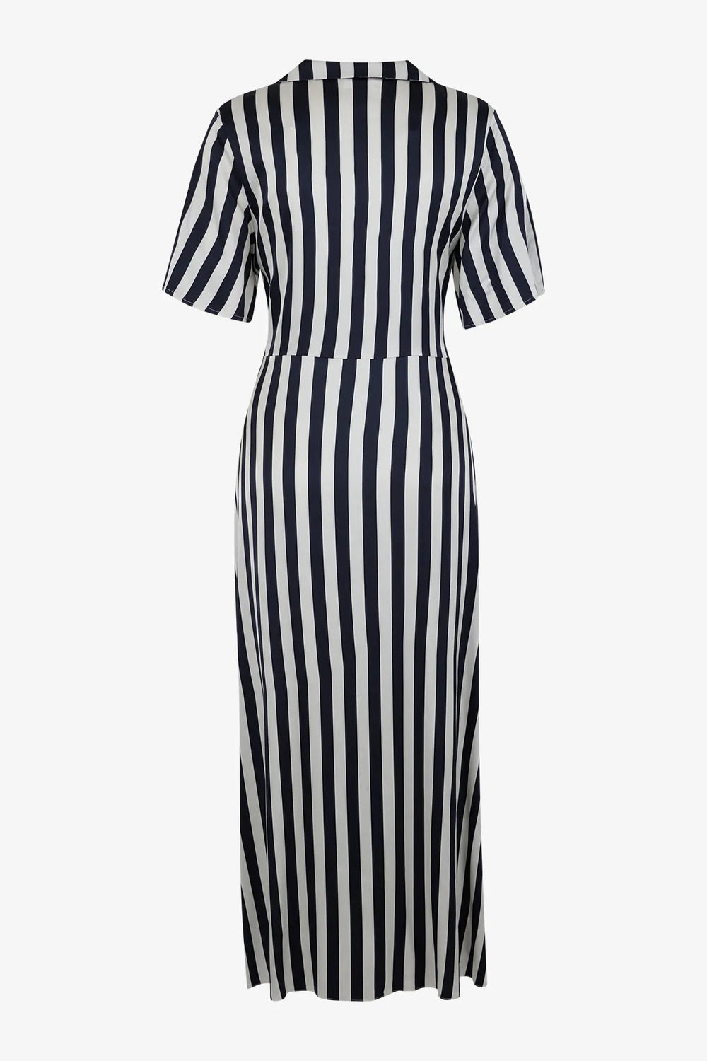 Streifenkleid mit Viskose 01