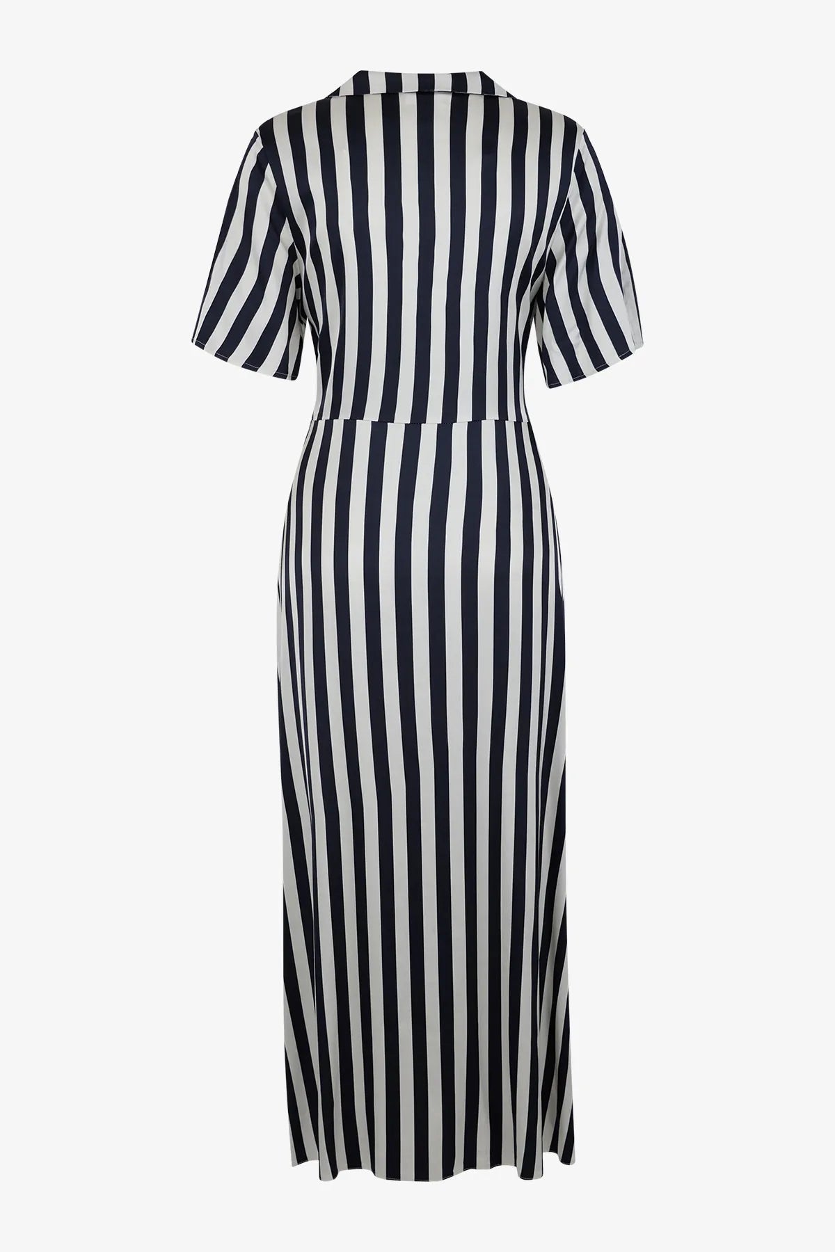 Streifenkleid mit Viskose 02