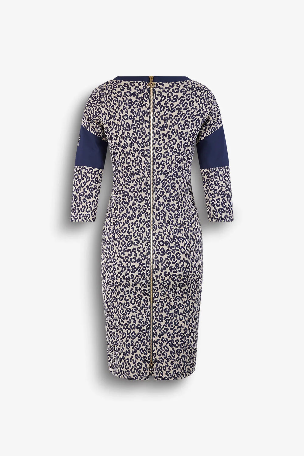 Kleid im Leo-Jacquard 01