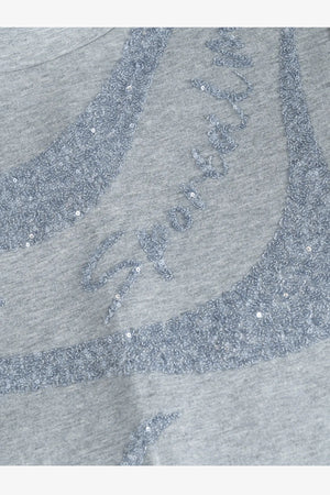 Sweatkleid mit Paillettenstickerei 08