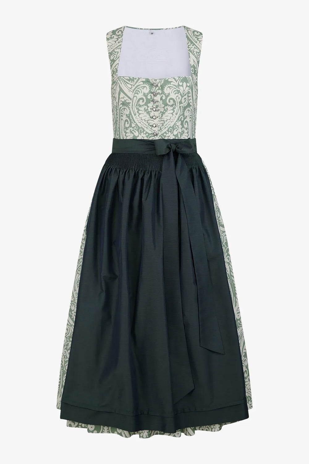 Dirndl aus Leinen mit Paisley-Print 01
