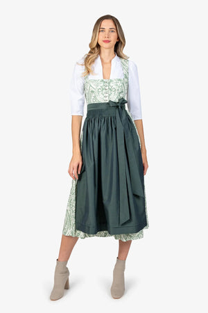Dirndl aus Leinen mit Paisley-Print 02