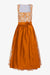 Dirndl aus Leinen mit Paisley-Print 01