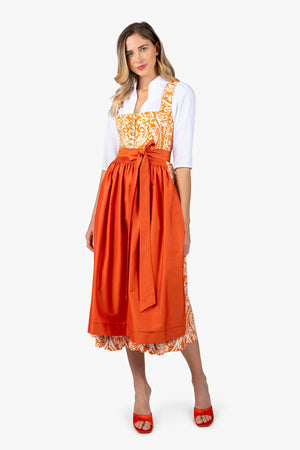 Dirndl aus Leinen mit Paisley-Print 02
