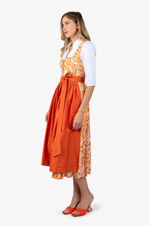 Dirndl aus Leinen mit Paisley-Print 03
