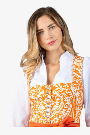 Dirndl aus Leinen mit Paisley-Print 07