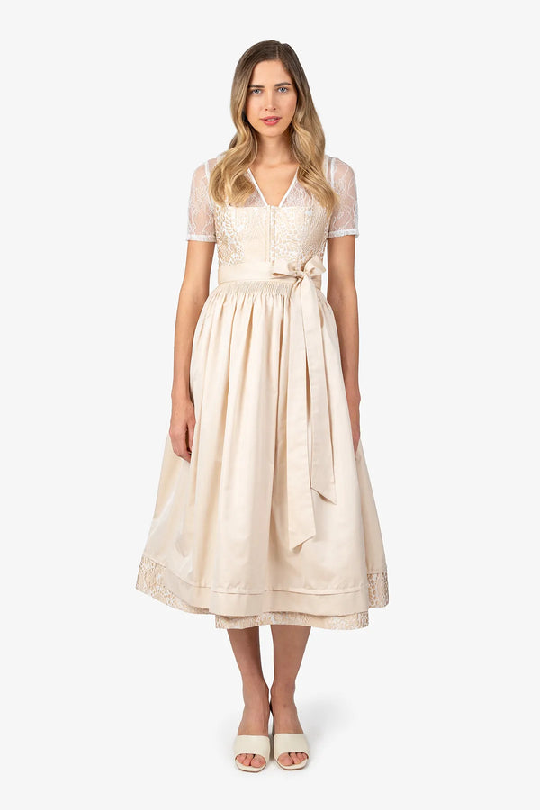 Dirndl mit besticktem Oberteil 02