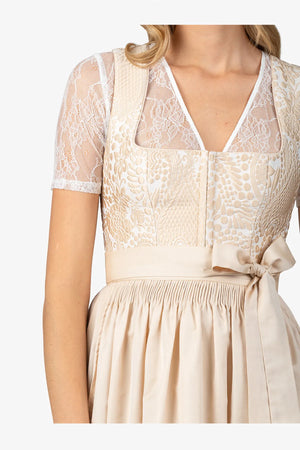 Dirndl mit besticktem Oberteil 06