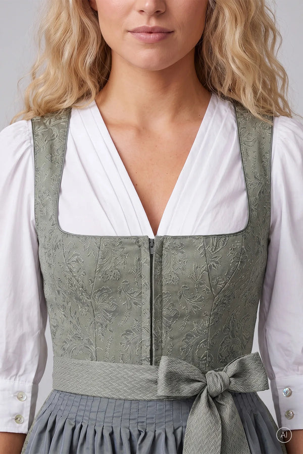 Dirndl mit aufwendigen Froschgoscherln 05